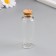 Decor for creativity Glass "A bottle with a cork" set of 3 pcs 40 ml 8x3x3 cm