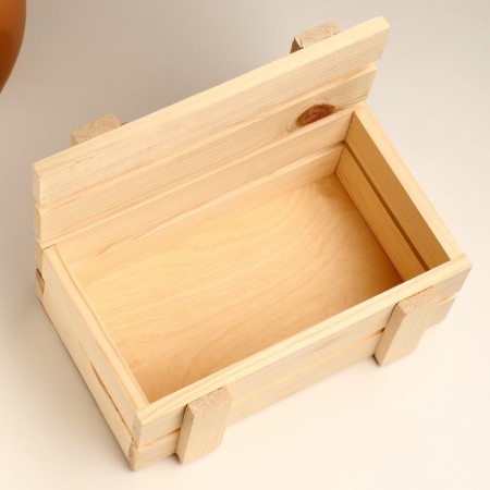 Kashpo wooden rack 24.5x16.5x19.5 cm natural-4