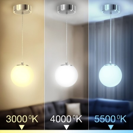 Suspended Citilux “Adam Smart” CL228B011 14x14x19 cm, 1x12W, LED, Gray color-1