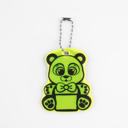 The reflective element "Bear with a gift", bilateral, 5.8 × 4.7 cm, color mix-2