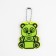 The reflective element "Bear with a gift", bilateral, 5.8 × 4.7 cm, color mix