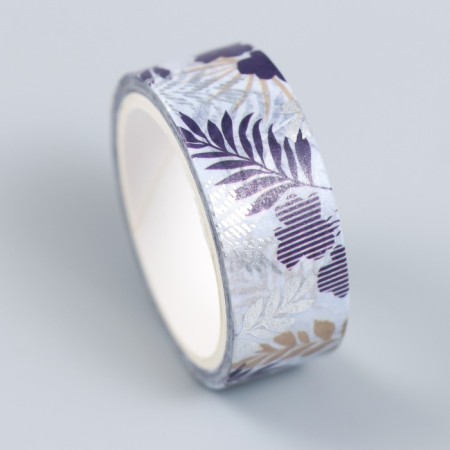 Adhesive tape Paper "Mysterious Garden" nr 8 pcs width-1.5; 3cm dl.-4m 4.3x8.2x8 cm-3