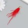 Decor for creativity Pen "Brush Ostrus" set 2 pcs red 9x0.5 cm
