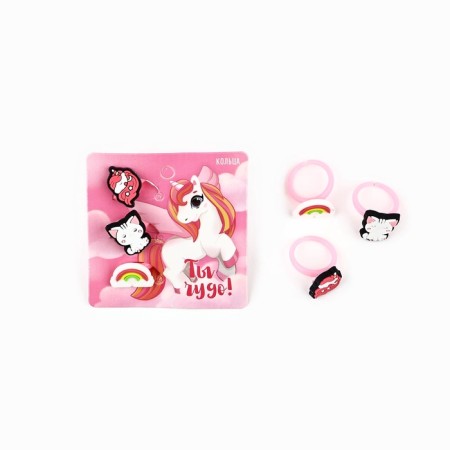Children's rings, 3 pcs., Mix-4