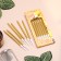 Candles in the cake of cocktail "Shain", 6 pcs, 10 cm, gold metallic