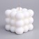 Figure candle "Cloud", 6x6 cm, white