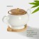 Porcelain sugar tower on the Bellatenero bamboo stand, 500 ml, white color