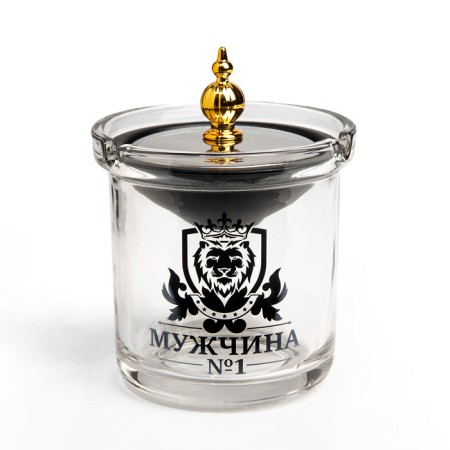 Blessed ashtray "man No. 1", 9.7 x 12.5 cm, silver-1