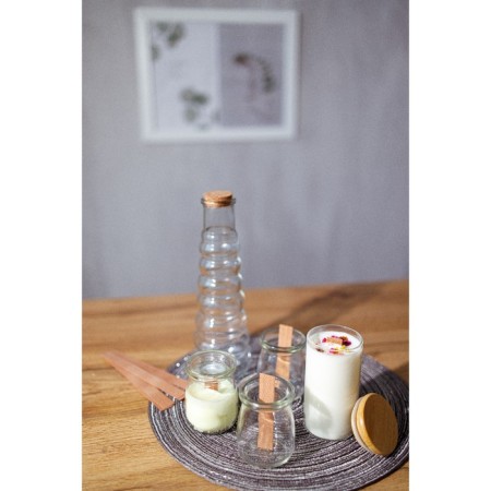 Glass Bank for bulk products with Bellatenero bamboo lid "Eco", 200 ml, 5.5 × 10.5 cm-5