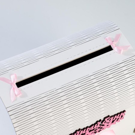 Family Bank "Flower", white-pink, 23.5x17x20 cm-2