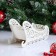 New Year. Wooden Kashpo, 23 × 10 × 14 cm "New Year. Sledi", gift packaging, white