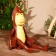Souvenir "Monkey" hanging paws, wood 40 cm