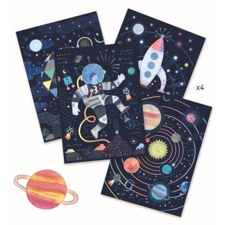 Set for creating paintings by DJeco "Cosmic Mission"-1