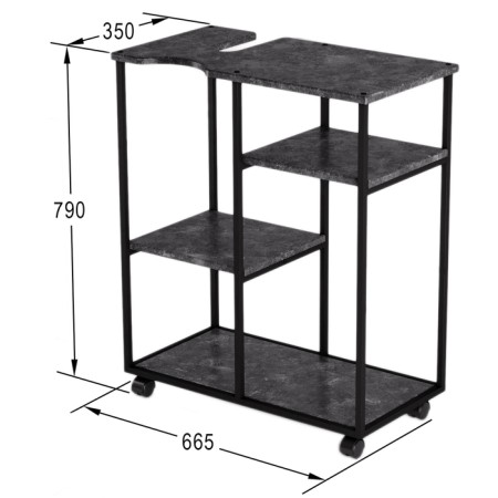 Water stand "Water Loft", 665 × 350 × 790 mm, color gray concrete-4