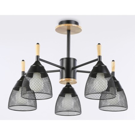 Suspended chandelier Ambrella Light, Traditional, TR8015, 5HE27, Black Color-4