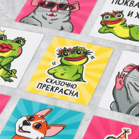 Set of stickers "La Rat", 6 x 7 cm, 10 pcs-1