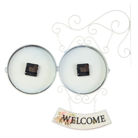 Watching double-sided watches, on the suspension "WelCome", D-23 cm, 47 x 31 cm, 1 aa, white-2