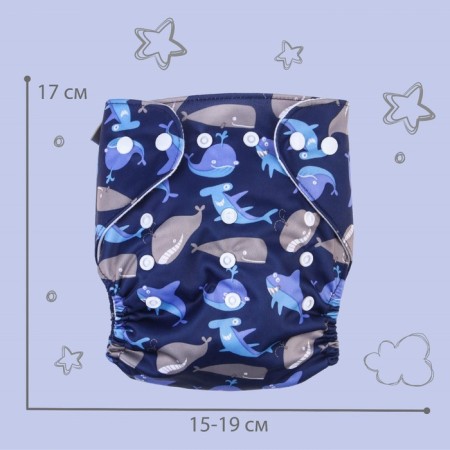 Panties-scammer, reusable, "whales"-3