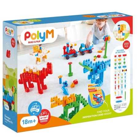 Children's Polym Designer "Paradise Dinosaurs", 200 elements-8