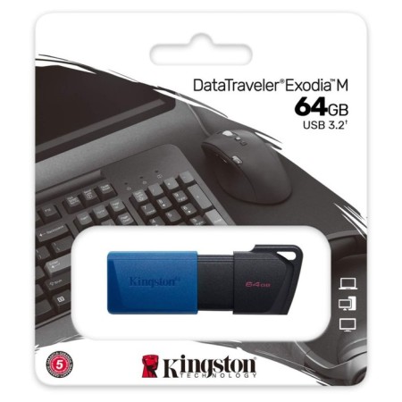 USB flash drive 64 GB Kingston DT Exodia M Black/Blue DTXM/64GB