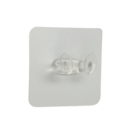 Holder with an adhesive surface of the tundra, 60x60 mm, for a fork, transparent-30