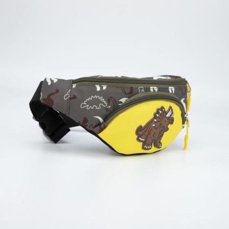 Barry Bag, lightning department, brown/yellow color, "dinosaur"