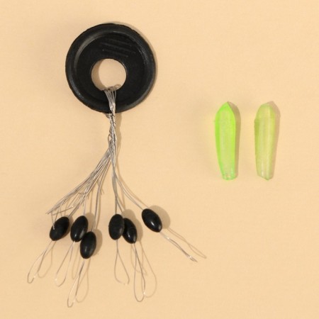 The set was loaded with 80 g, stop 1 pc. and cambric 1 pc. "Fishing forces", D = 7 cm.-1