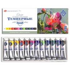 Temporary paints, set of 12 colors x 18 ml, ZHK 