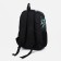 A backpack with a zipper, 3 outer pockets, green color