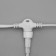 Garland "Curtain" 2 × 9 m, IP44, UMS, white thread, 1800 LED, white glow, flicker, 220 V