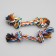 Cable toy "2 knots" small, 20 g, up to 20 cm, mix of flowers