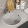 Kitchen car wash Uperwood Econ UPD-107, 001, oval, color 001 White matte