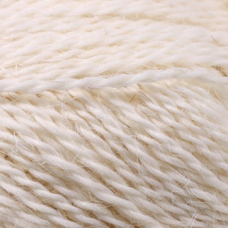 Yarn "village" 100% half-carbonated wool 250m/100g (01-white)-3
