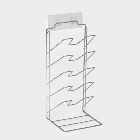 Vertical lid stand, 5 tiers 15 × 16 × 36 cm, color chromium-4