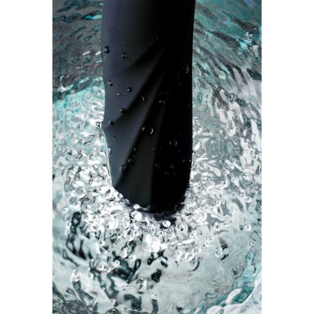 Vibrator with a clitoral stimulator Waname D-SPLASH Thunder, black color, 24.2 cm-9