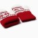 Female mittens, red color, size 18