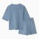 Homemade female set (T -shirt/shorts), blue color, size 46