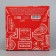 Folding box "New Year's package", 12 x 12 x 12 cm, New Year