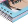 A set of MAZARI "Anime", included: notebook (17.5 x 19.5 cm, 48 sheets in a cage, with a lock, 70g/m2), Blue Automatic Blue Automatic 0.7 mm Ballic
