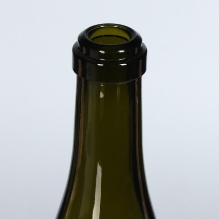 Shampan-classic bottle, glass, 750 ml, olive color-1