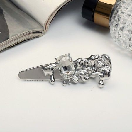 Liberty hair clip "Style" 8 cm, silver