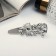 Liberty hair clip "Style" 8 cm, silver