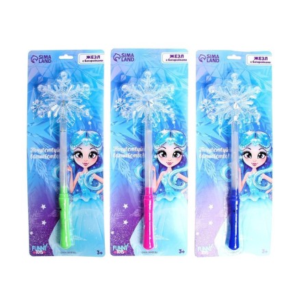New Year's light rod "Snowflake 2", Mix colors, for the New Year-3