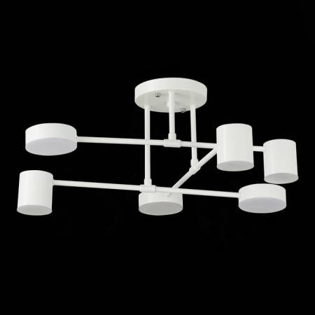 Ceiling EVOLUCE lamp. Sle201052-06. Nobel. 6x7 W, LED, 4000K, 3024 LM, 57x57x25 cm, white color-17