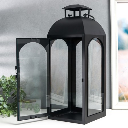 Climber Metal "Lantern Dome" Black set 2 pcs 14.5x14.5x35 cm 47x18x19 cm-6