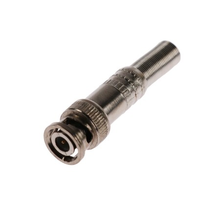 Plug connector BNC RG-51, under the screw, with a spring mix-2