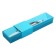 Automatic ball handle, 1.0 mm, BrunovisConti San Remo, blue rod, powder metal case Soft Touch, in case