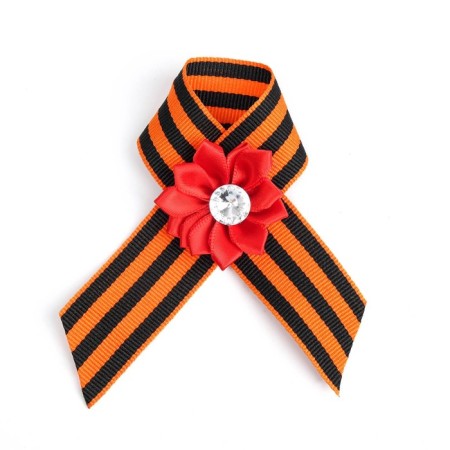 Georgievskaya tape "Happy Victory Day" Red Flower-1
