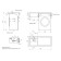 Sink over the washing machine Uperwood Magenta, 110 cm, right, white
