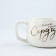 Tea couple ceramic “Listen to your heart”, 300 ml, white color